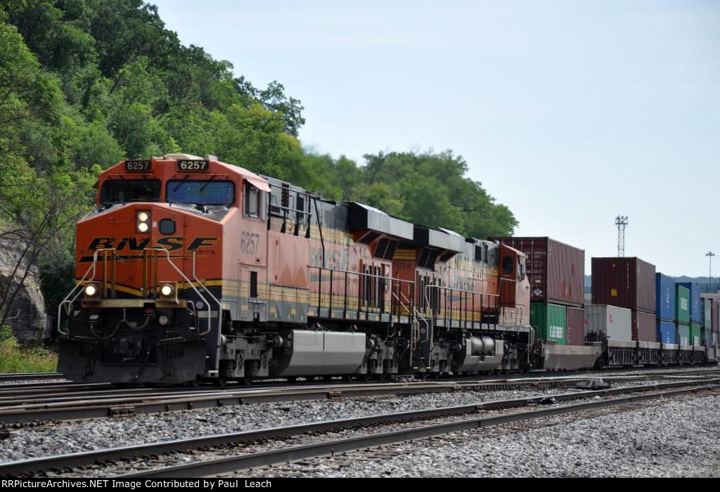 Westbound stack train